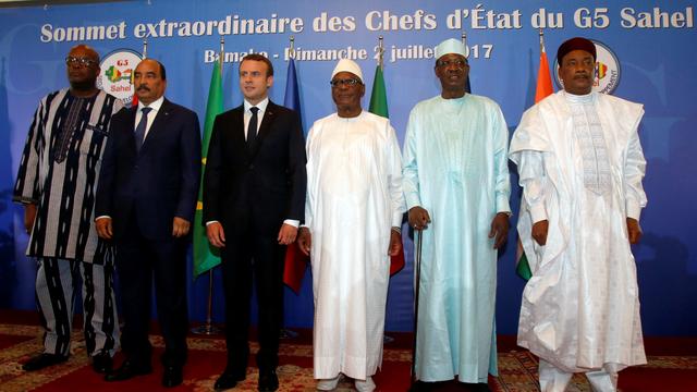 Le président français Emmanuel Macron était présent au G5 Sahel à Bamako avec plusieurs de ses homologues africains pour parler de la lutte antidjihadiste. [Luc Gnago]