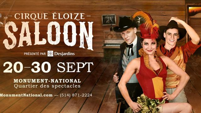 Visuel de "Saloon", le nouveau spectacle du Cirque Eloize. [facebook.com/CirqueEloize]