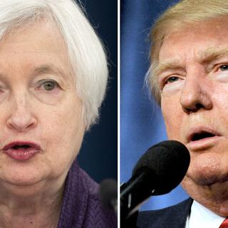 Janet Yellen - Donald Trump: le duel. [AFP]