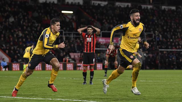 Olivier Giroud a sauvé les Gunners dans les ultimes minutes de jeu. [Dylan Martinez]