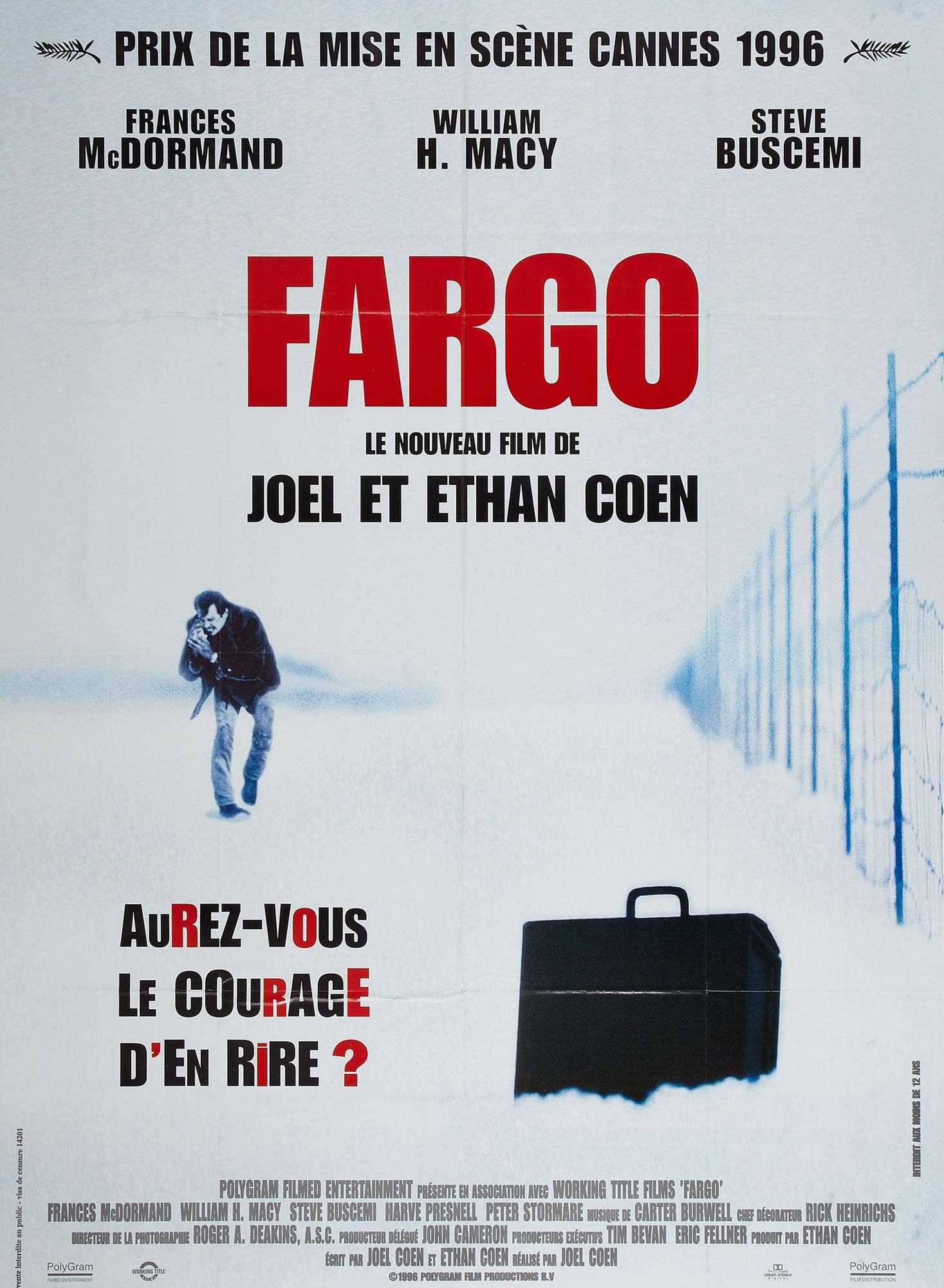 L'affiche du film "Fargo" des frères Coen. [AFP - PolyGram Filmed Entertainment]