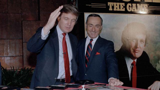 Le jeu de société à la gloire de Donald Trump lancé en 1989: un bide cuisant. [AP/Kestone - Mario Suriani]