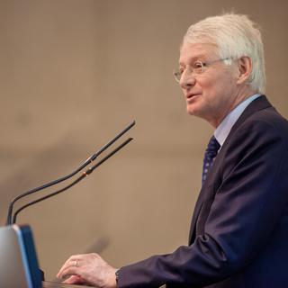 Jean-Pierre Danthine, ancien vice-président de la BNS. [Keystone/Ti-Press - Pablo Gianinazzi]