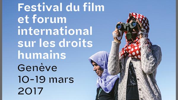 L'affiche du 15e Festival international sur les droits humains. [FIFDH/Bulent Kilic]