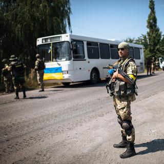 Un cessez-le-feu dans l'est de l'Ukraine devrait être appliqué pour la rentrée scolaire. [EPA/Keystone - Roman Pilipey]