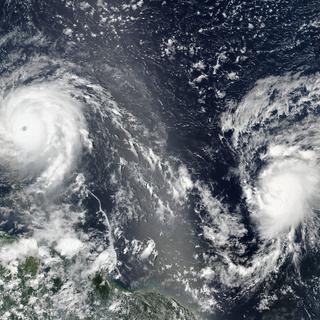 L'ouragan José suit de près Irma au-dessus des Caraïbes. [NASA/AFP]