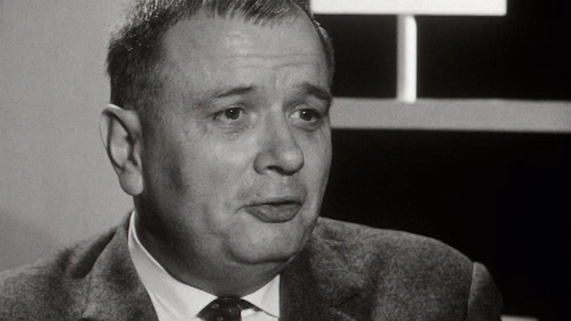 Le journaliste du Canard enchaîné Maurice Lebesque en 1965. [RTS]
