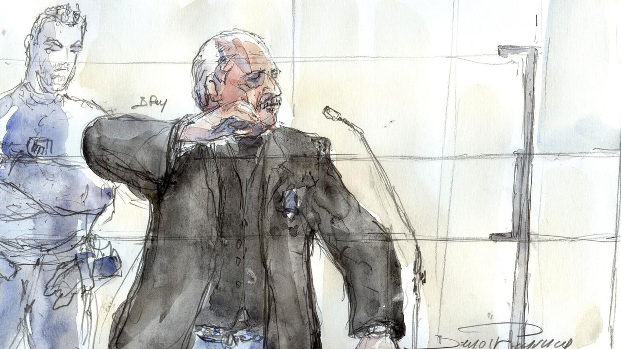 Un dessin de "Carlos" réalisé le jour de l'énoncé du verdict, le 28 mars 2017. [AFP - Benoit PEYRUCQ]
