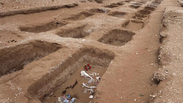 Un cimetière clandestin au Mexique. [AP/Keystone - Rodrigo Abd]