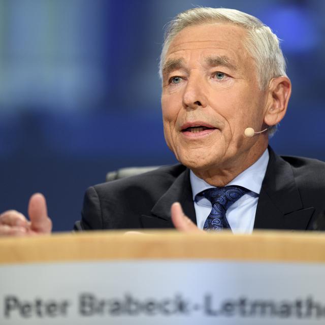 Peter Brabeck, l'ancien patron de la multinationale Nestlé.