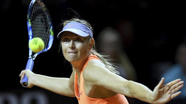 Sharapova effectuait son retour à la compétition, à Stuttgart. [Bernd Weissbrod]