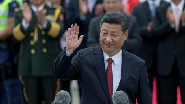 Le président chinois Xi Jinping à son arrivée à Hong Kong. [EPA/Keystone - Jérôme Favre]