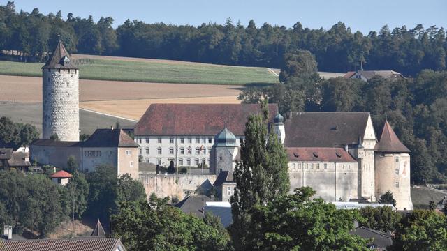 Le château de Porrentruy, siège du Tribunal cantonal. [RTS - Gaël Klein]