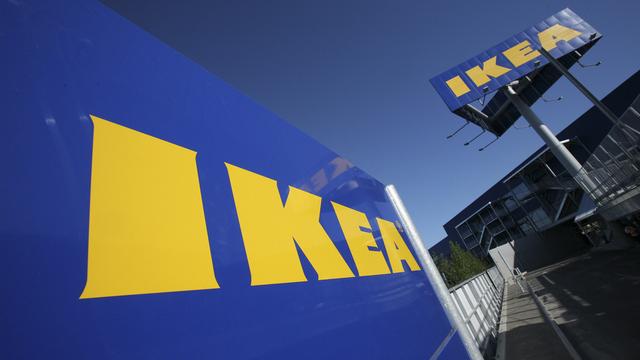 Une enseigne Ikea à New York. [Mark Lennihan]