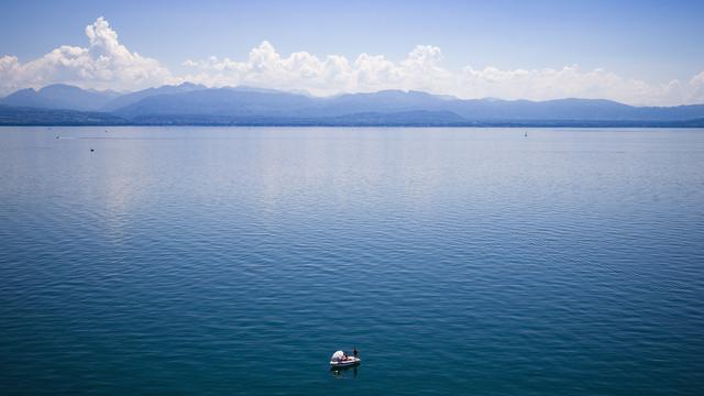 Le lac Léman vu depuis Allaman (VD). [keystone - Valentin Flauraud]