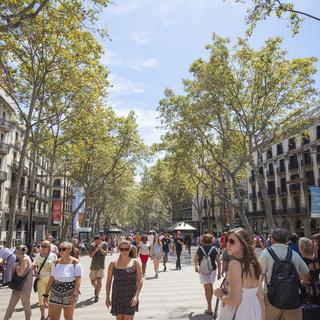 Las Ramblas, une des zones les plus touristiques de Barcelone. [AFP - Charlie Harding]