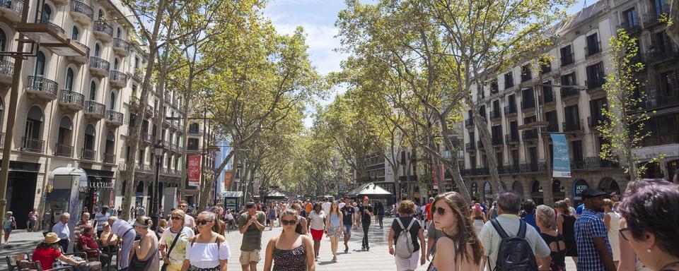 Las Ramblas, une des zones les plus touristiques de Barcelone. [AFP - Charlie Harding]