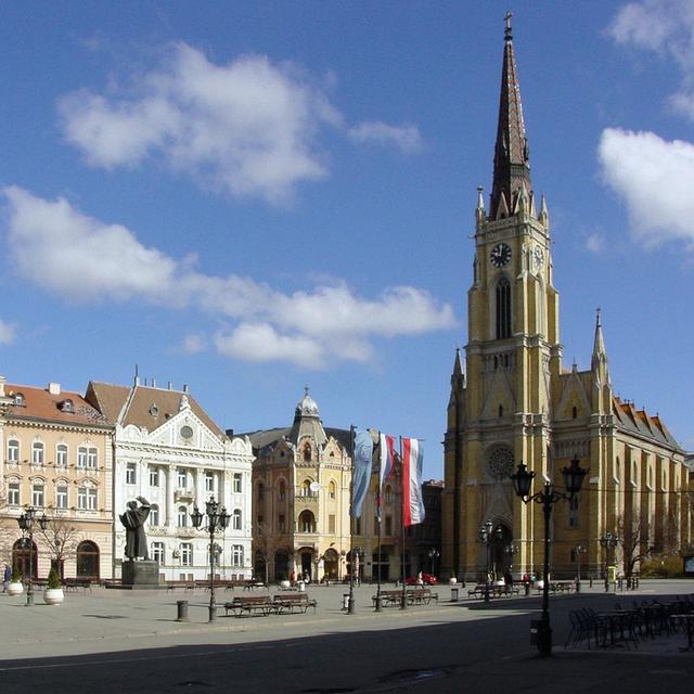 Le centre de la ville de Novi Sad, en Voïvodine, dans le nord de la Serbie. [CC-BY-SA / Wikipédia - Acka27]