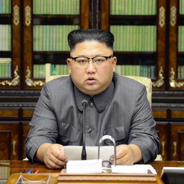 Kim Jong-Un a traité le président américain de "mentalement déséquilibré". [Keystone - Korean Central News Agency]