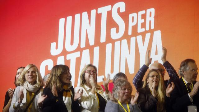 Le parti de Carles Puigdemont, Junts per Catalunya, a recueilli le plus de voix parmi les indépendantistes (34 sièges). [AP Photo - Keystone - Santi Palacios]