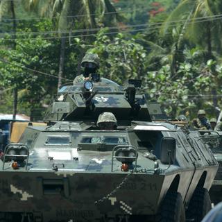 L'armée philippine déployée à Marawi, 20.06.2017. [AFP - Ted Aljibe]