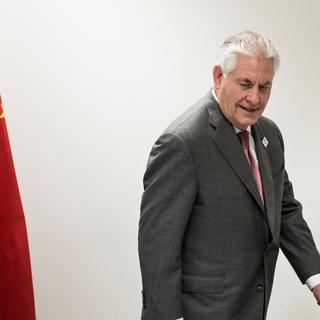 Le Secrétaire d'Etat américain Rex Tillerson lors d'une rencontre avec le ministre chinois des Affaires étrangères Wang Yi. [reuters - Brendan Smialowski]