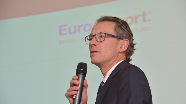 Matthias Suhr, le directeur de l'aéroport de Bâle-Mulhouse, EuroAirport. [RTS - Gaël Klein]