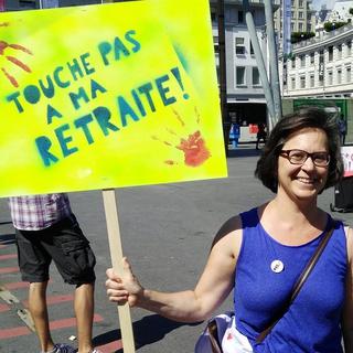 Michela Bovolenta, membre du comité référendaire et membre du comité des femmes contre Prévoyance 2020. [M. Bovolenta/Facebook]