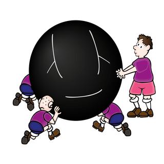 Le Kin-Ball se joue avec un ballon de plus d'un mètre de diamètre.
blue spider
Fotolia [blue spider]