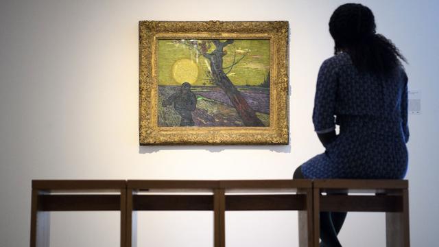 "Le semeur au soleil couchant" de Vincent Van Gogh est à voir à l'Hermitage jusqu'au 29 octobre 2017. [Keystone - Laurent Gillieron]