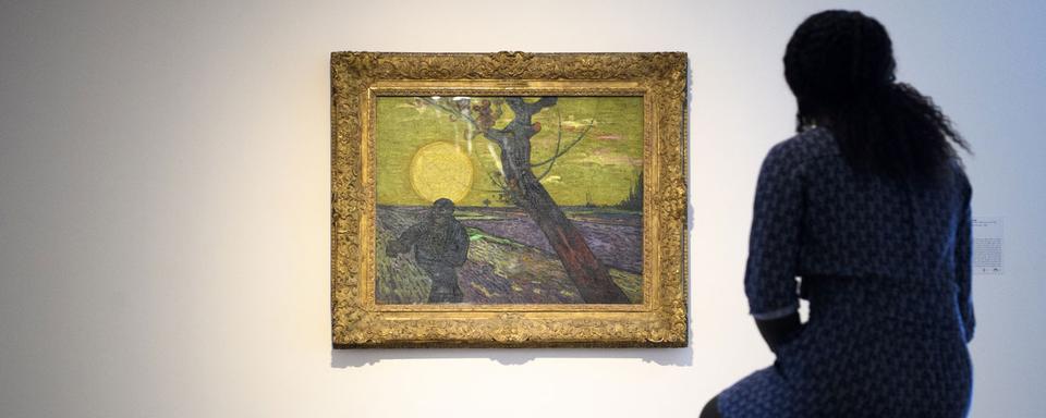 "Le semeur au soleil couchant" de Vincent Van Gogh est à voir à l'Hermitage jusqu'au 29 octobre 2017. [Keystone - Laurent Gillieron]