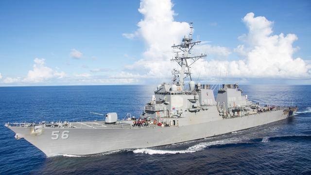 Le destroyer USS John S. McCain est le deuxième navire de guerre américain à subir une collision en deux mois. [EPA/Keystone - Brenton Poyser/US Navy]