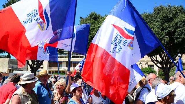 Des sympathisants du Front national (FN) réunis à Marseille pour le congrès d'été du parti, le 6 septembre 2015. [Citizenside/AFP - Frédéric Seguran]