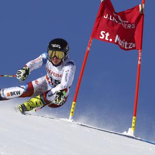 La Suissesse Simone Wild à Saint-Moritz. [Keystone. - Alessandro Trovati]