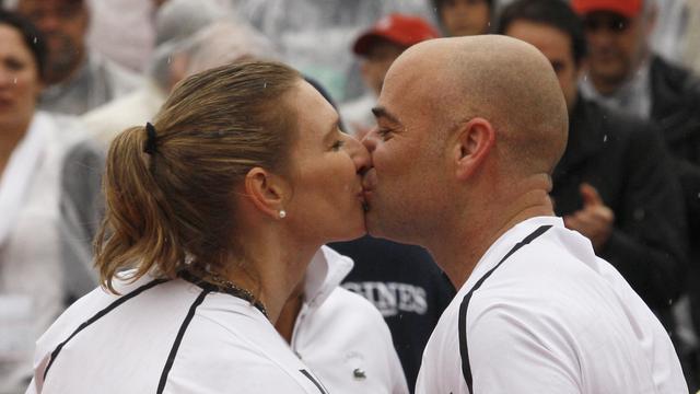 Andre Agassi et Steffi Graff. [Reuters - Benoît Tessier]