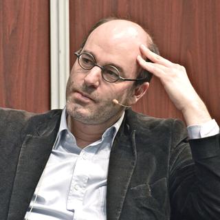 Alain Deneault, directeur de programme au Collège international de philosophie à Paris, au Salon international du livre de Québec 2013. [Asclepias/Wikipédia - Asclepias]