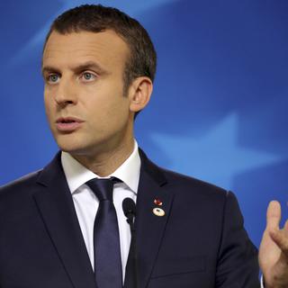 Emmanuel Macron à Bruxelles, 23.06.2017. [AP/Keystone - Olivier Matthys]