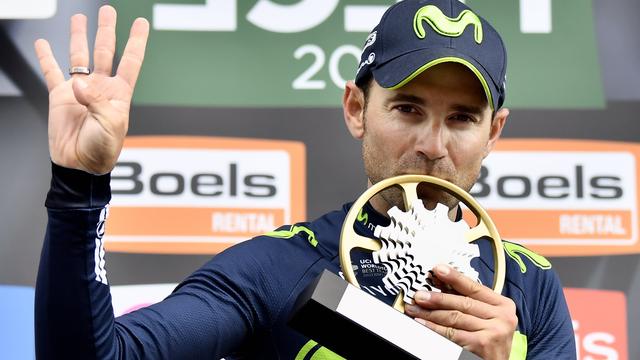 Alejandro Valverde a remporte pour la 4e fois la "Doyenne". [AFP - Dirk Waem]