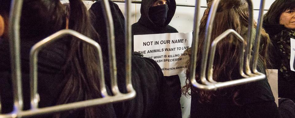 Des membres de l'association 269 Life Libération Animale. [NurPhoto/AFP - Nicolas Liponne]