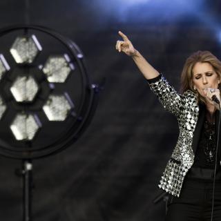 Céline Dion au Stade de Suisse à Berne, 15.07.2017. [Keystone - Anthony Anex]