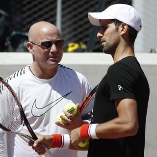André Agassi conseillera Novak Djokovic durant le tournoi parisien. [KEYSTONE - Y.Vala]