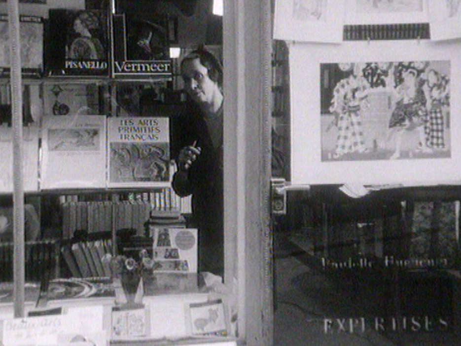 Isabelle Huguenin, libraire à Genève, 1967. [RTS]