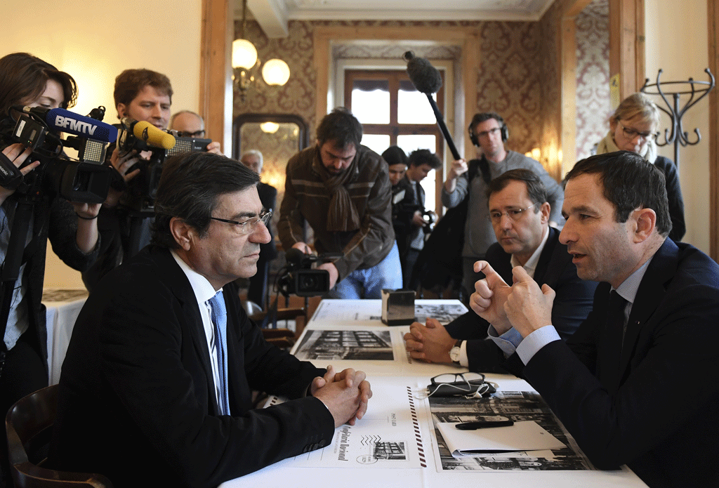 benoît Hamon était au Portugal. [AFP - Francisco leong]