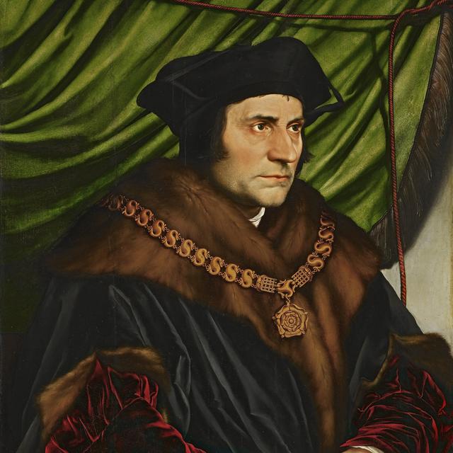 Thomas More par Hans Holbein le Jeune, 1527, The Frick Collection, New York. (Détail) [Domaine public]