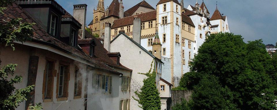 La Collégiale et le château de Neuchâtel. [Keystone - Sandro Campardo]