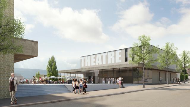 Le futur Théâtre du Jura prendra place au coeur de Delémont. [Jura.ch]