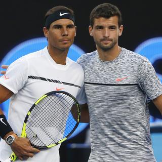 Rafael Nadal et Grigor Dimitrov. [reuters - Thomas Peter]