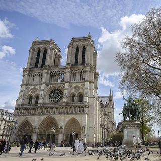 La cathédrale Notre-Dame de Paris photographiée en avril 2016. [EPA/JEREMY LEMPIN]
