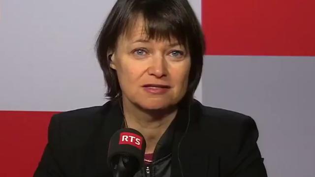 Alexandra Calmy, responsable de l'unité VIH aux Hôpitaux universitaires de Genève. [RTS]