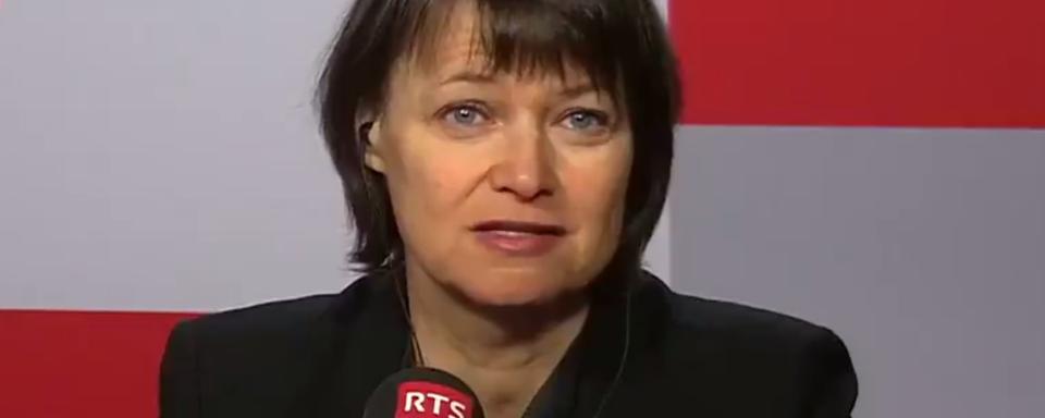 Alexandra Calmy, responsable de l'unité VIH aux Hôpitaux universitaires de Genève. [RTS]